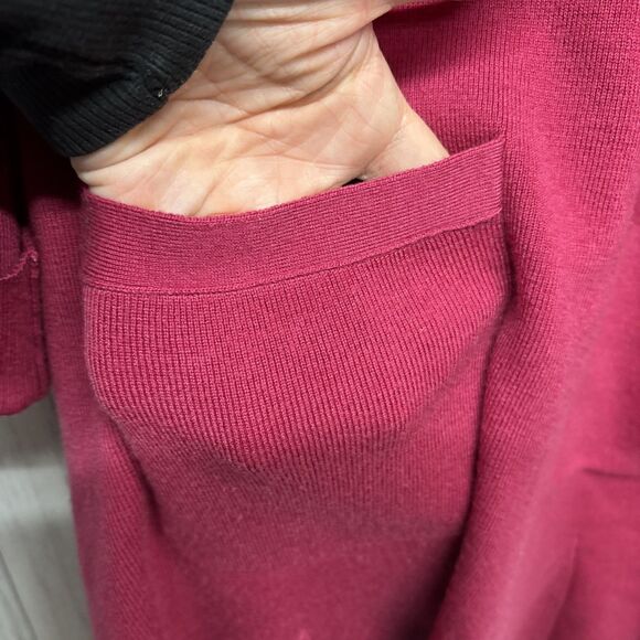 Womens Size S J.Crew Merino Wool Sweater Dress Pink EUC - Picture 4 of 7